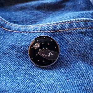 Butterfly Release Catch Hand Enamel Pin